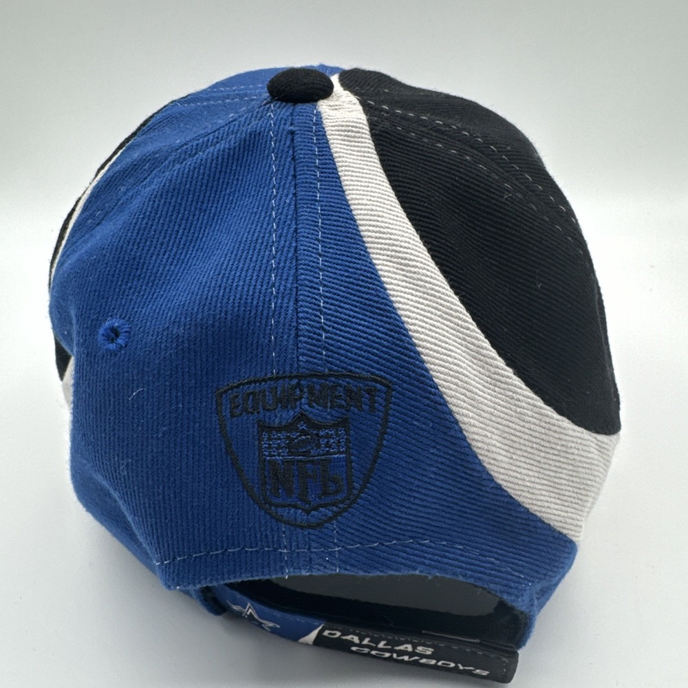 Vintage Dallas Cowboys Big Star Logo Cap Reebok NFL Blue/Black/White - Picture 4 of 9